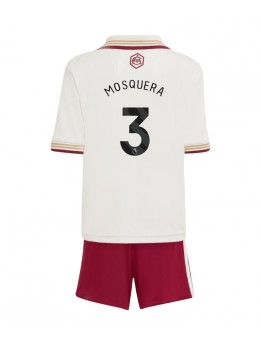 Billige Arsenal Cristhian Mosquera #3 Tredjedraktsett Barn 2025-26 Kortermet (+ Korte bukser)